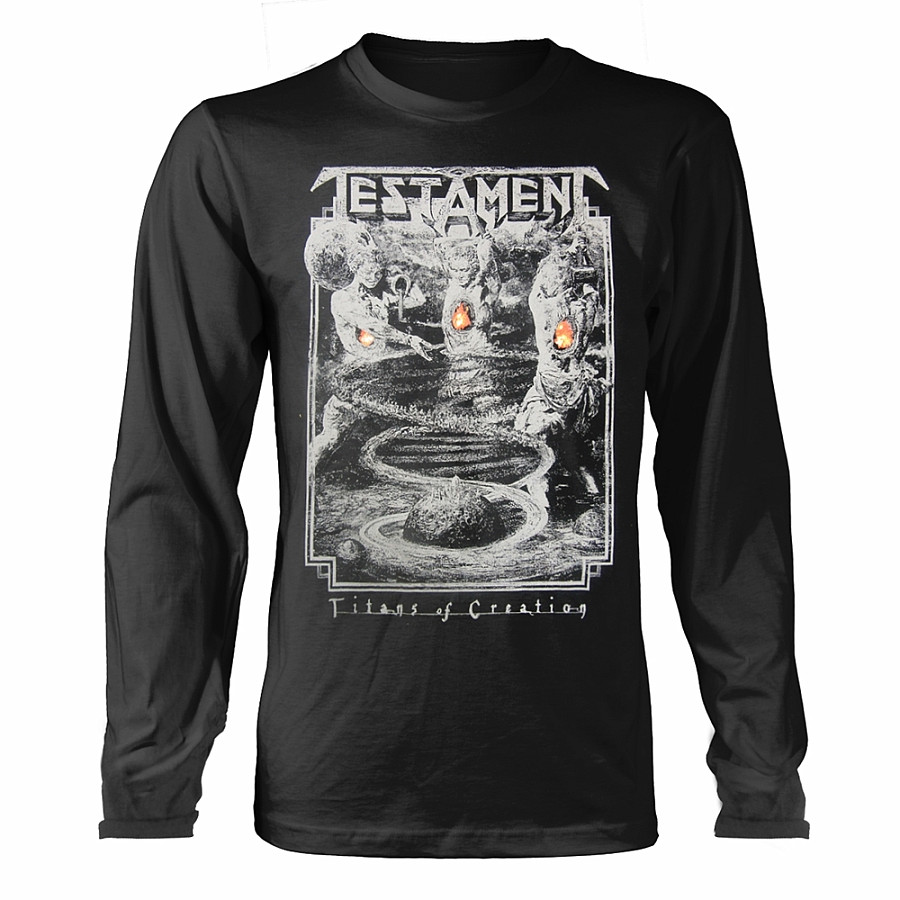 Testament tričko dlouhý rukáv, Titans Of Creation 2020 Tour BP Grey, pánské, velikost S