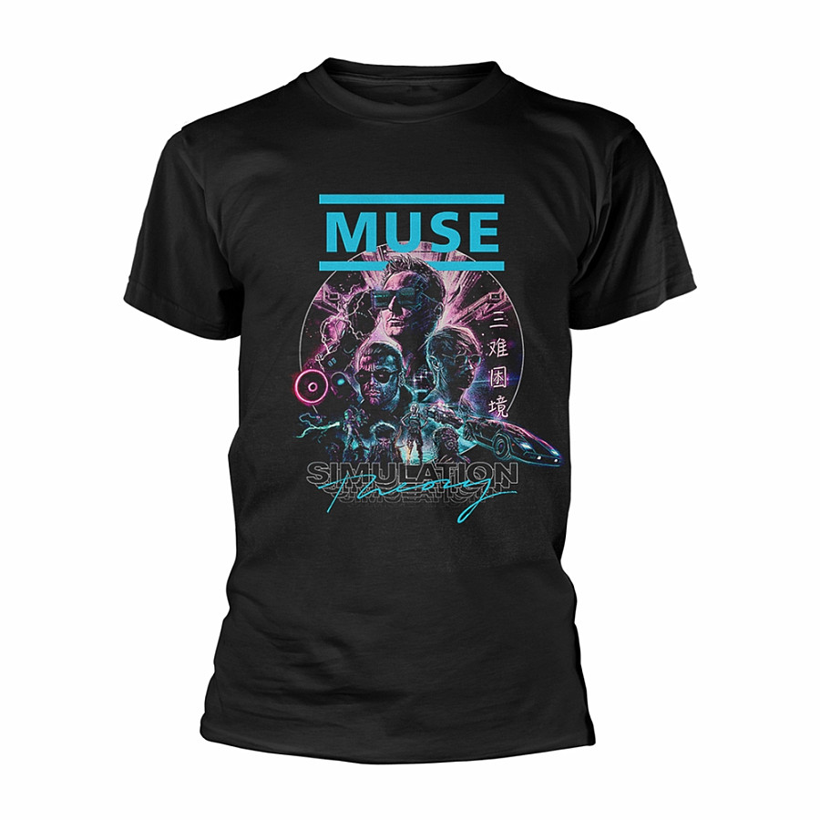 Muse tričko, Simulation Theory Black, pánské, velikost M