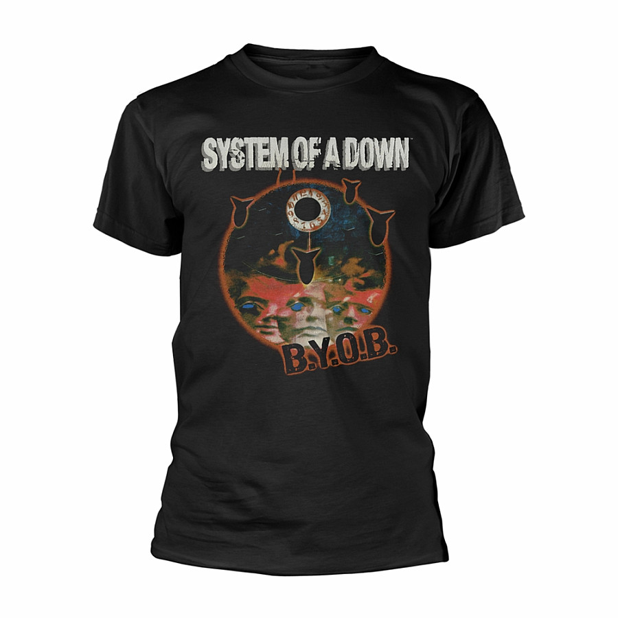 System Of A Down tričko, B.Y.O.B. Black, pánské, velikost M