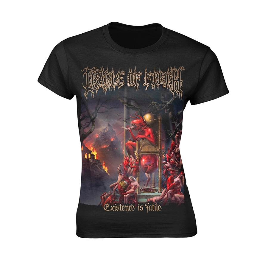 Cradle Of Filth tričko, Existence (All Existence) Girly BP Black, dámské, velikost M
