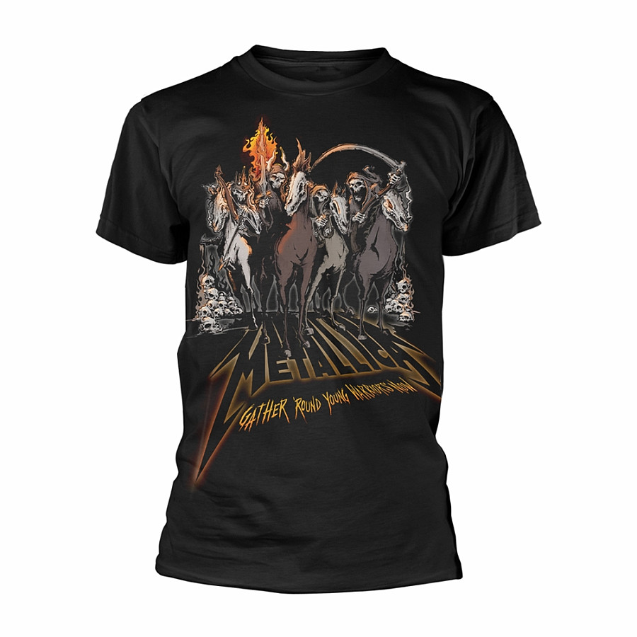 Metallica tričko, 40th Anniversary Horsemen Black, pánské, velikost L