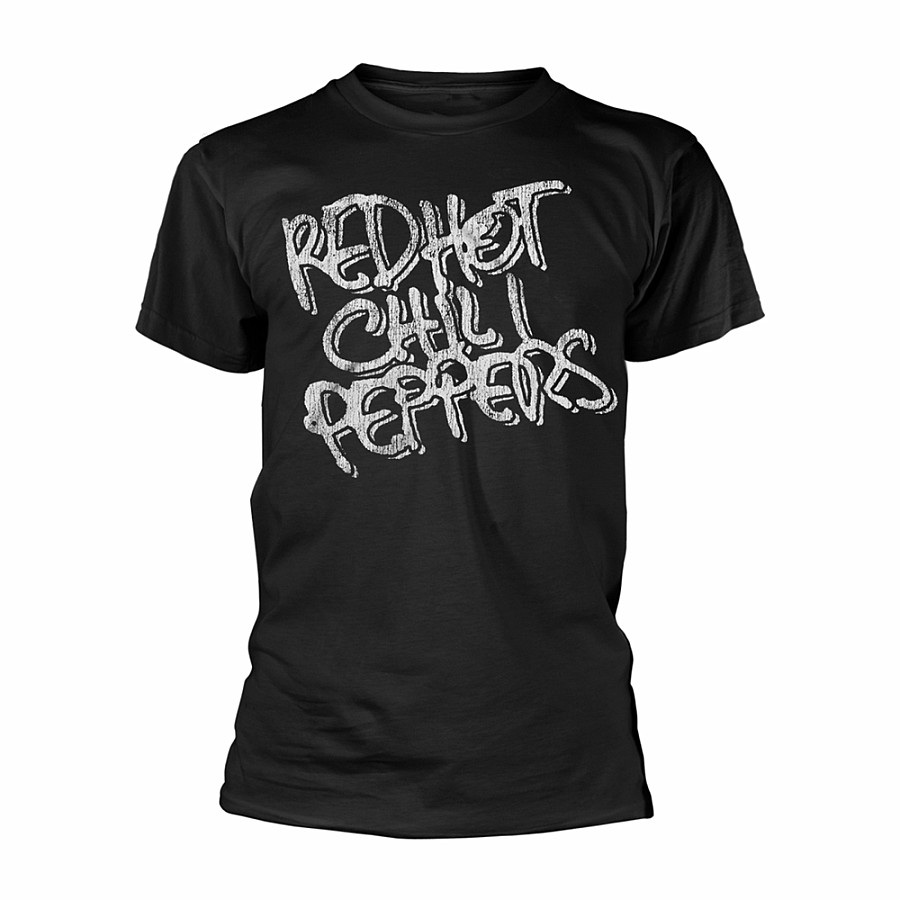 Red Hot Chili Peppers tričko, Black &amp; White Logo Black, pánské, velikost L