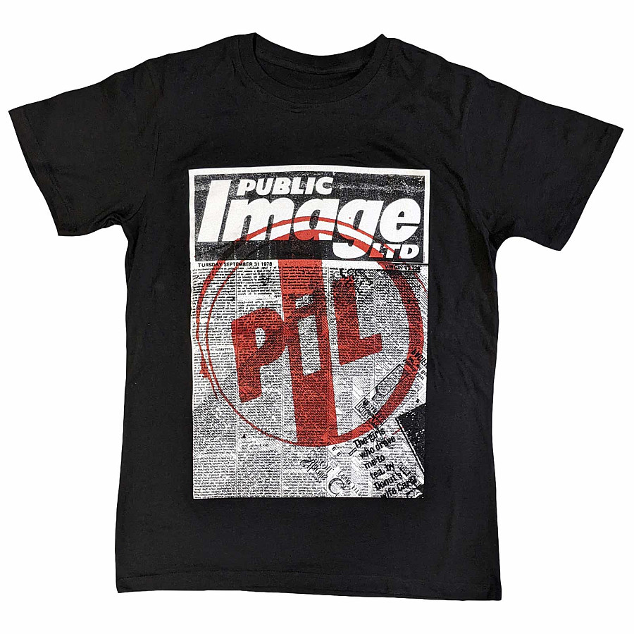 Public Image Ltd tričko, Poster Black, pánské, velikost M