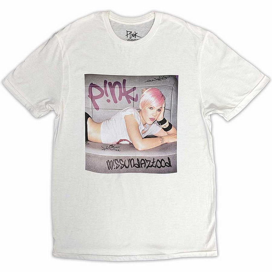 Pink tričko, Missundaztood White, pánské, velikost S