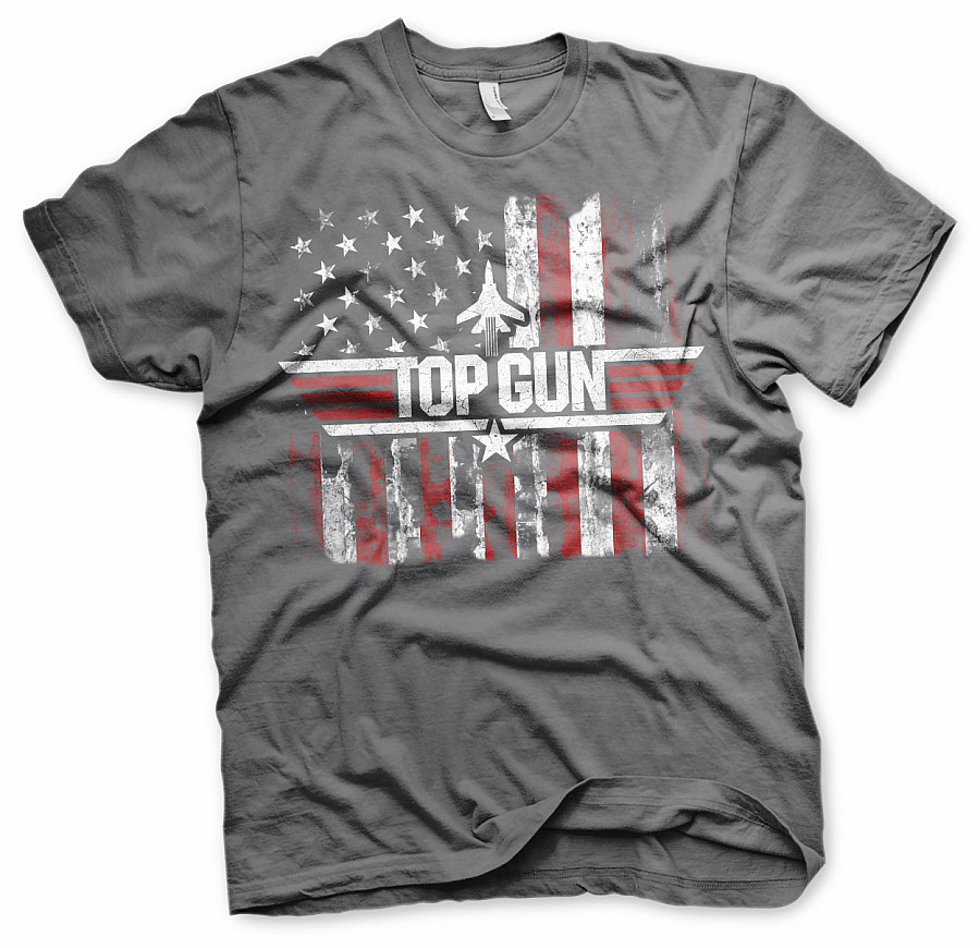 Top Gun tričko, America Grey, pánské, velikost XXL