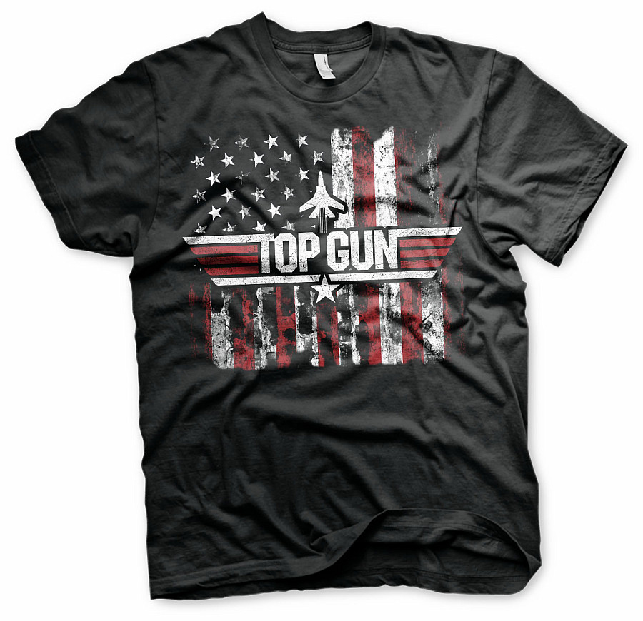 Top Gun tričko, America Black, pánské, velikost M
