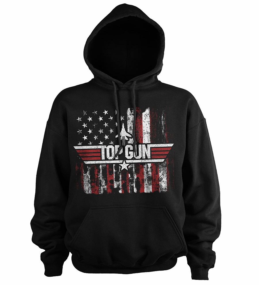 Top Gun mikina, America Hoodie Black, pánská, velikost M