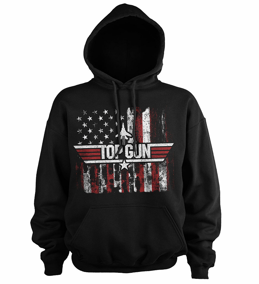 Top Gun mikina, America Hoodie Black, pánská, velikost XXL