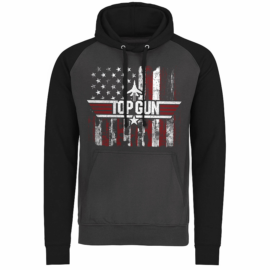 Top Gun mikina, America Black-Grey, pánská, velikost XXL