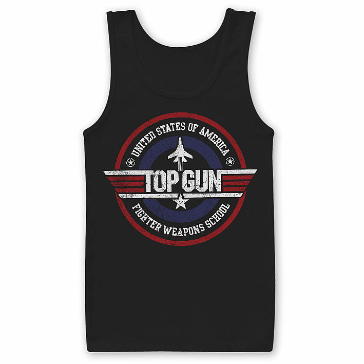 Top Gun tílko, Fighter Weapons School Black, pánské, velikost XXL