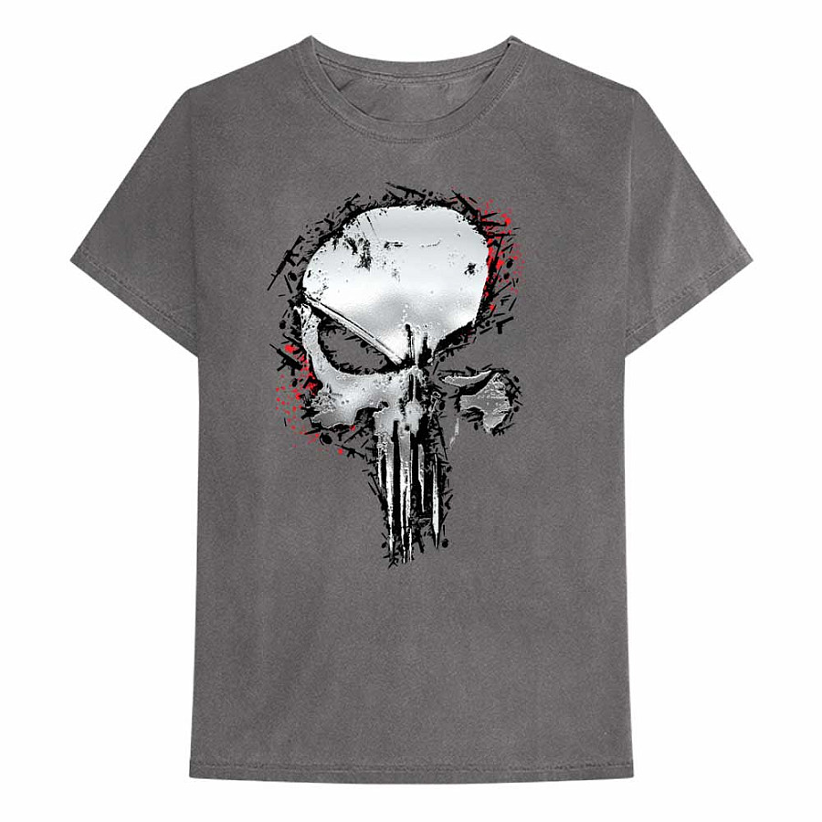The Punisher tričko, Punisher Metallic Skull Grey, pánské, velikost XL