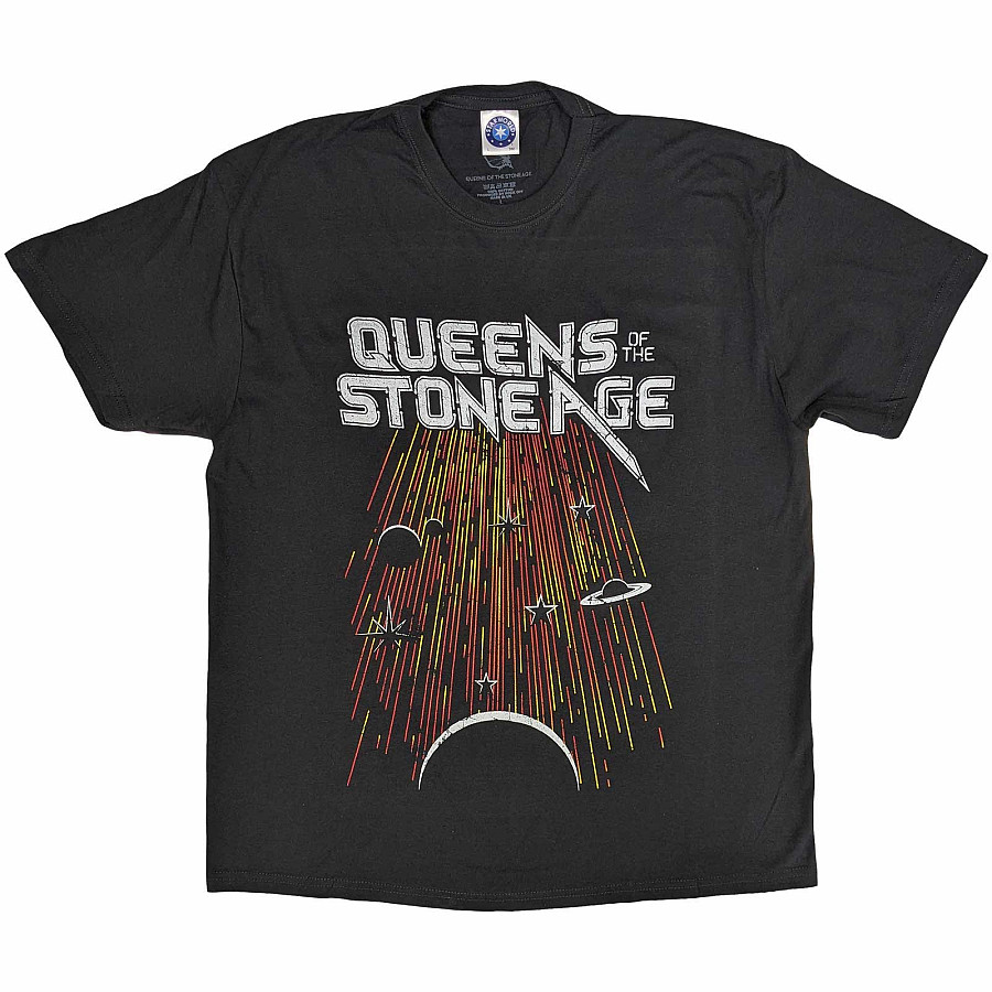 Queens of the Stone Age tričko, Meteor Shower Charcoal Grey, pánské, velikost XL