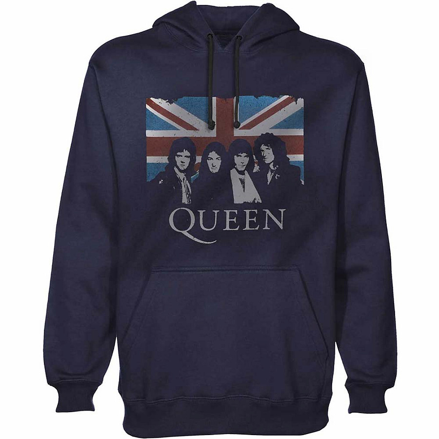 Queen mikina, Union Jack Navy, pánská, velikost XXL