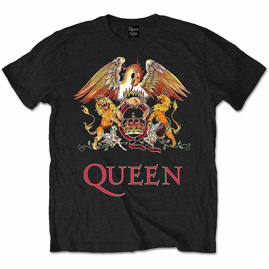 Queen tričko, Classic Crest, pánské, velikost L