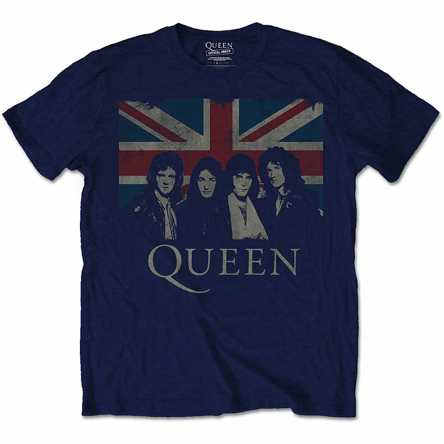Queen tričko, Vintage Union Jack, pánské, velikost L