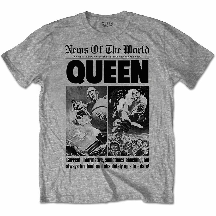 Queen tričko, NOTW 40 Front Page, pánské, velikost XXL