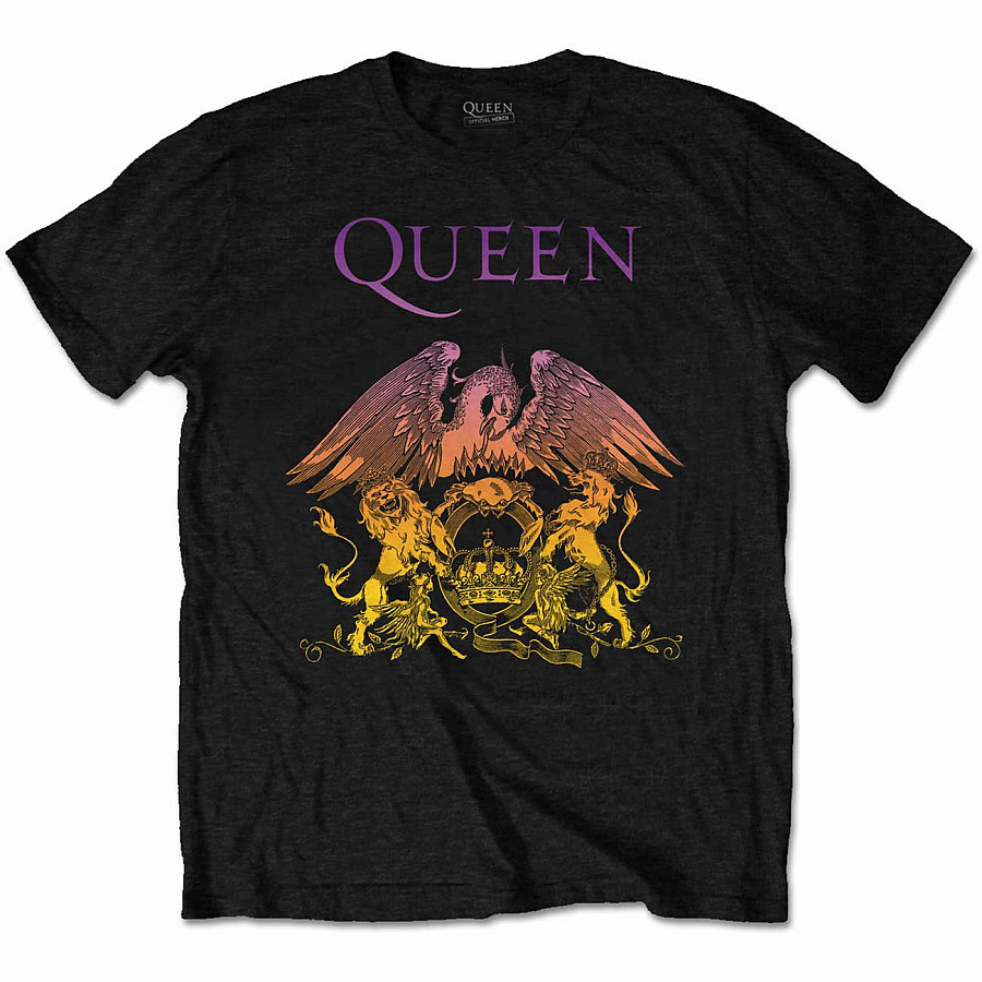 Queen tričko, Gradient Crest, pánské, velikost XL