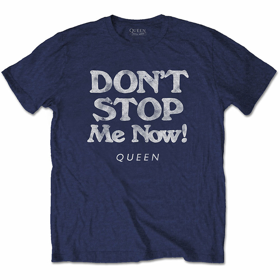 Queen tričko, Don´t Stop Me Now Dark Navy Blue, pánské, velikost XL