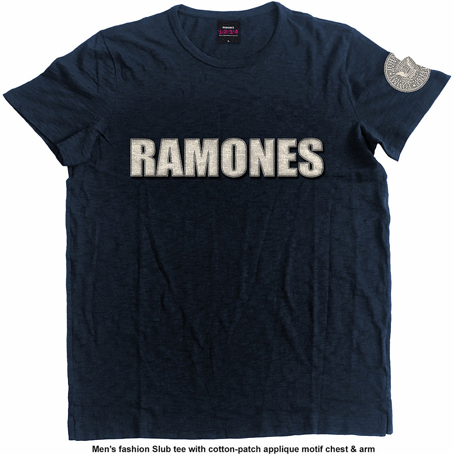 Ramones tričko, Logo &amp; Seal Applique, pánské, velikost M
