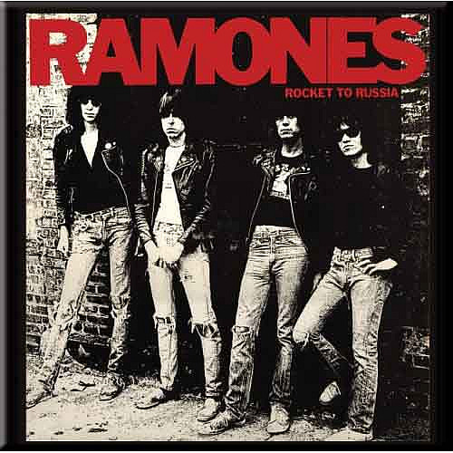 Ramones magnet na lednici 75mm x 75mm, Rocket to Russia