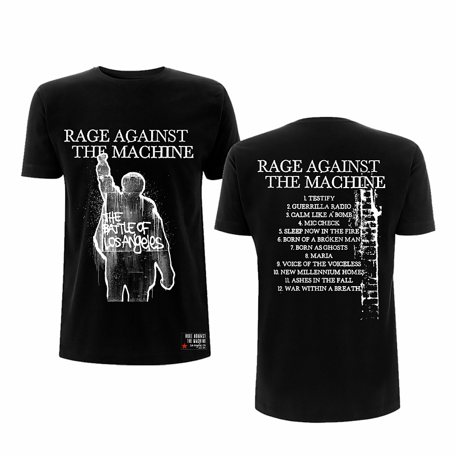 Rage Against The Machine tričko, Bola Album Cover Tracks Black, pánské, velikost XL