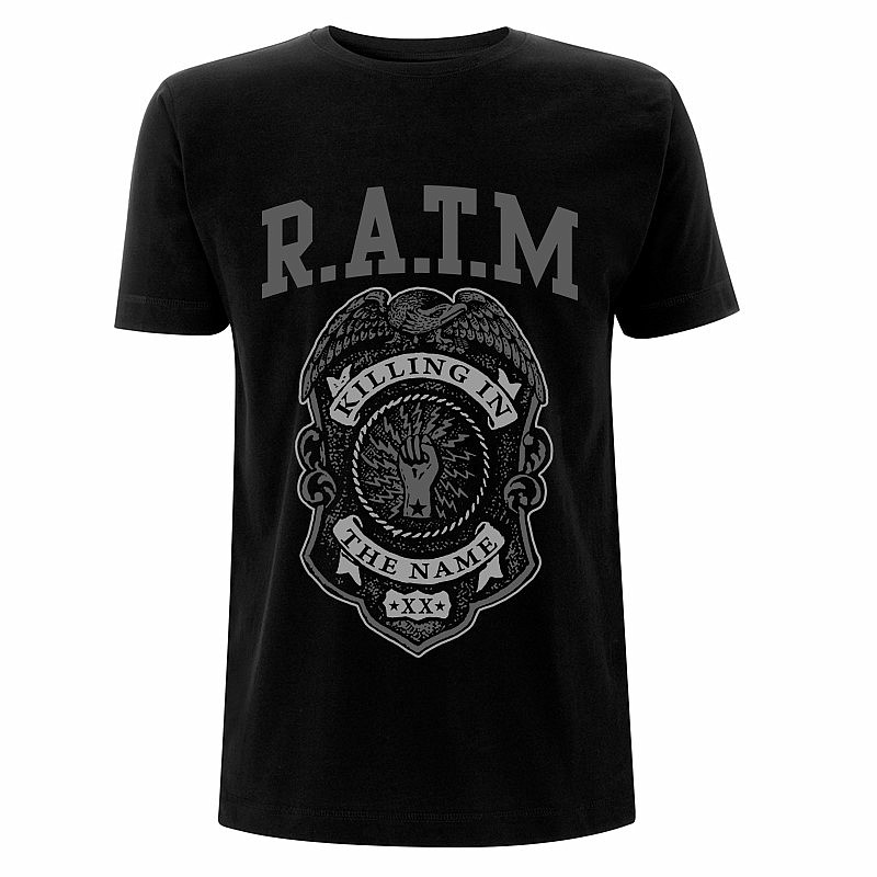 Rage Against The Machine tričko, Grey Police Badge, pánské, velikost S