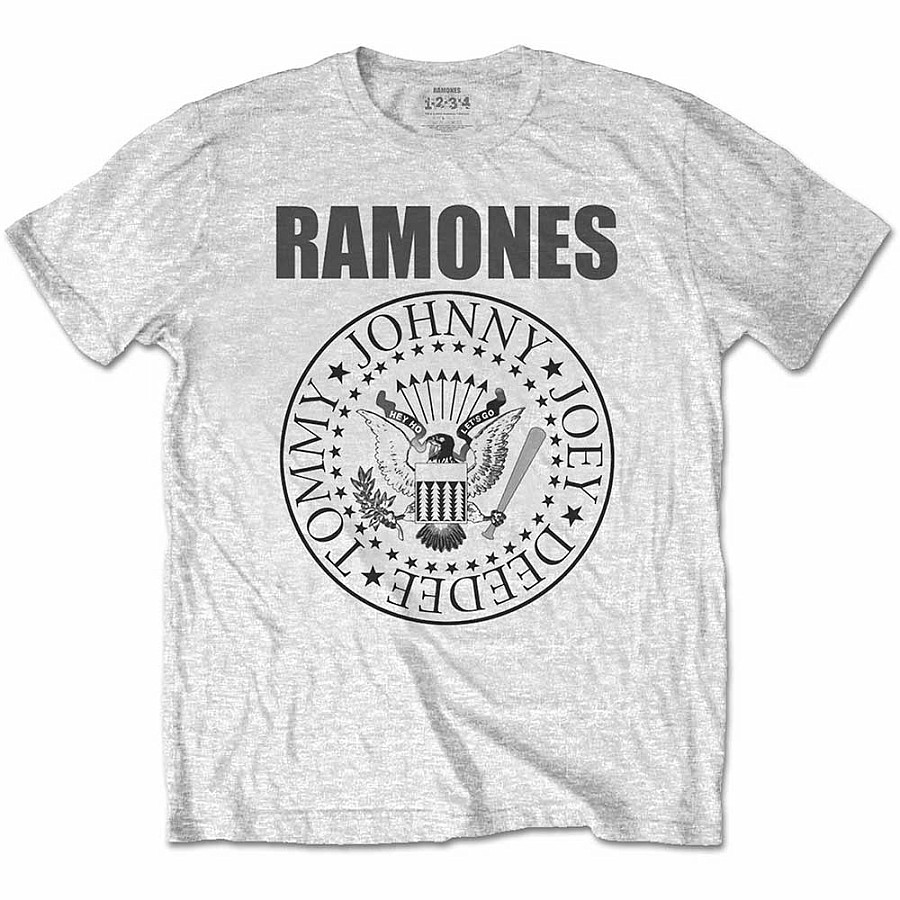 Ramones tričko, Presidential Seal Heather Grey, dětské, velikost XL velikost XL věk (11-12 let)