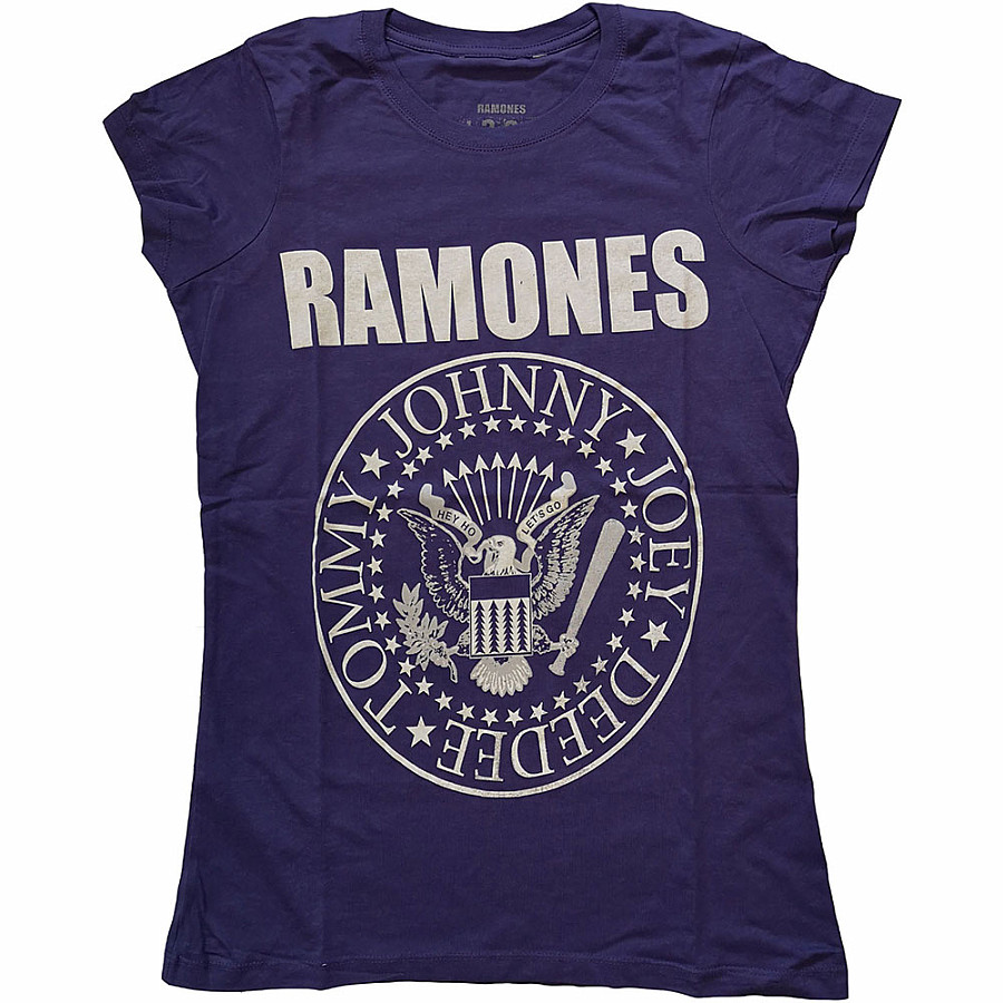 Ramones tričko, Presidential Seal Purple, dámské, velikost M