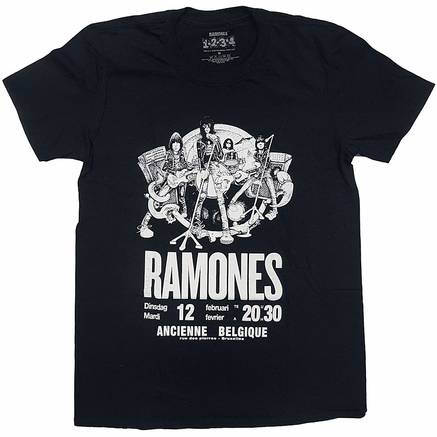 Ramones tričko, Belgique Black, pánské, velikost XXL