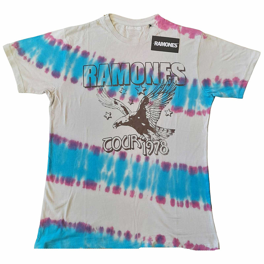 Ramones tričko, Eagle Dip Dye Wash Natural, pánské, velikost L