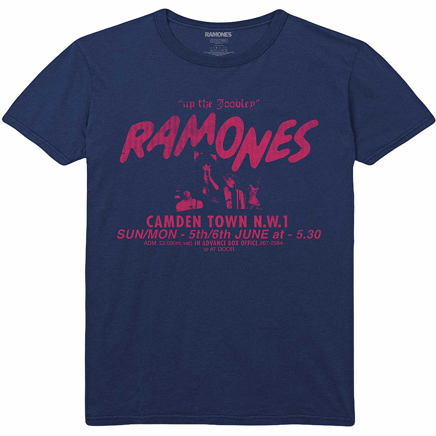 Ramones tričko, Roundhouse Navy Blue, pánské, velikost L