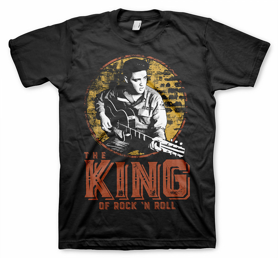 Elvis Presley tričko, The King Of Rock &#039;n Roll, pánské, velikost M