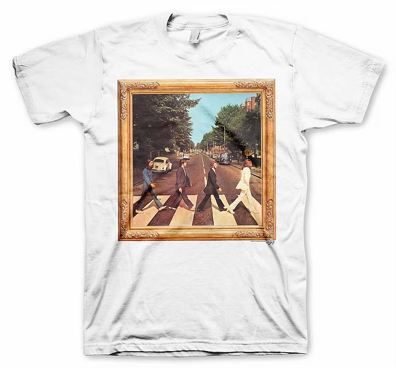 The Beatles tričko, Abbey Road Cover White, pánské, velikost XL