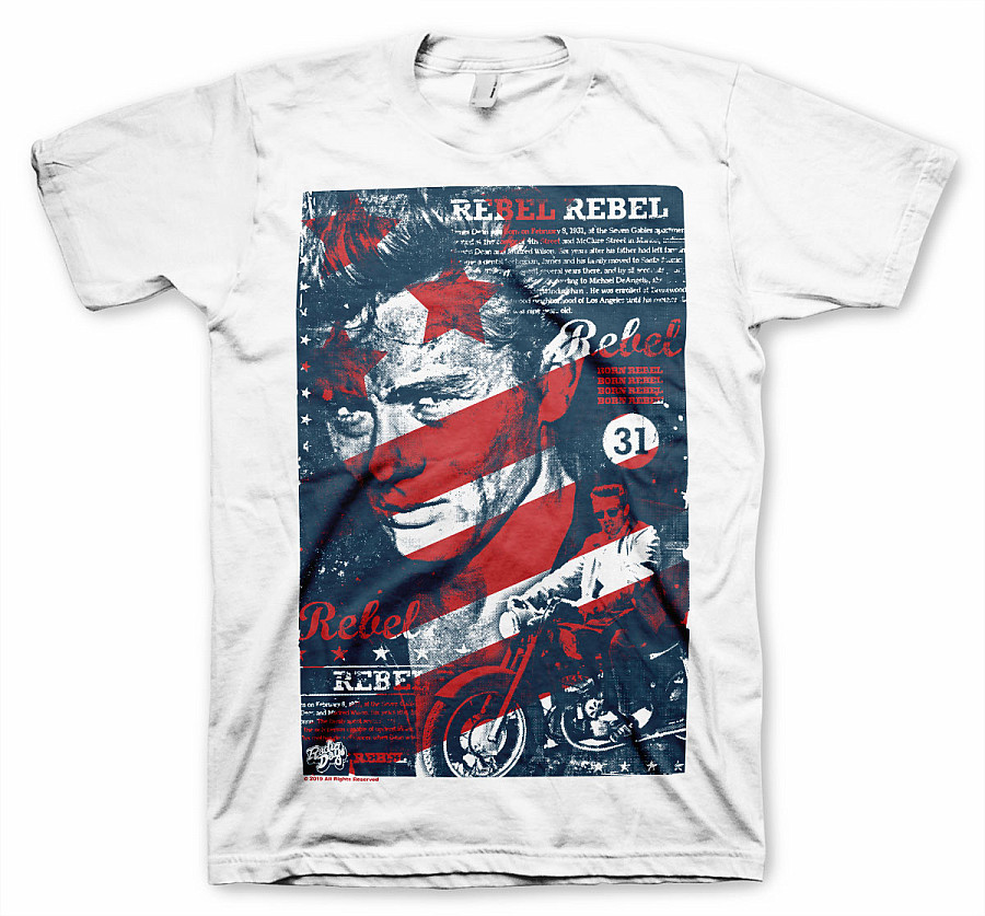 James Dean tričko, Washed Poster, pánské, velikost M