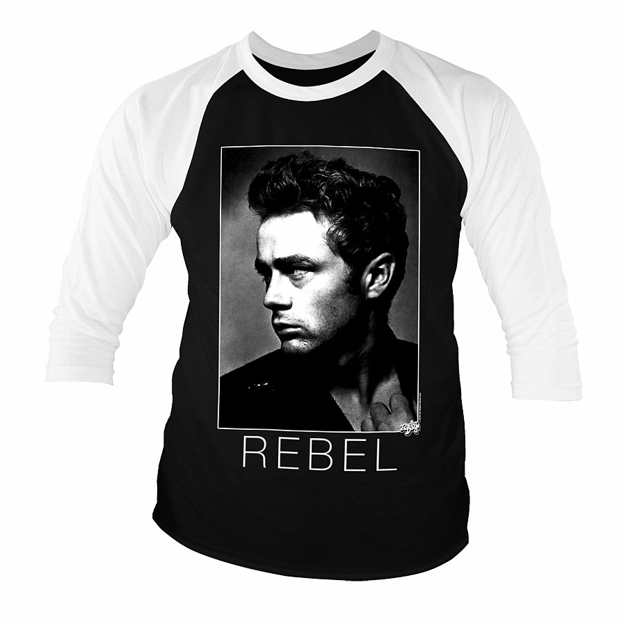 James Dean tričko dlouhý 3/4 rukáv, BW Rebel, pánské, velikost L