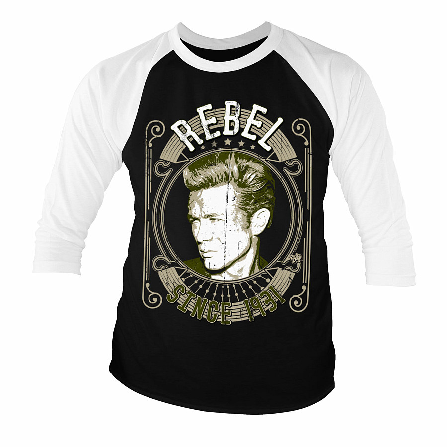James Dean tričko dlouhý 3/4 rukáv, Rebel Since 1931, pánské, velikost S