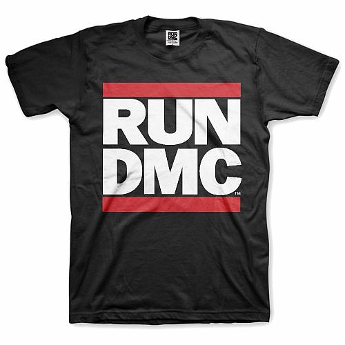 Run DMC tričko, Logo Black, pánské, velikost XXL