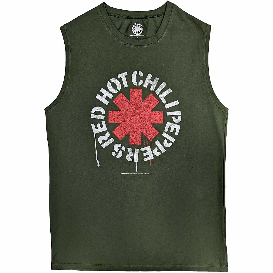 Red Hot Chili Peppers tílko, Stencil Green, pánské, velikost XXL