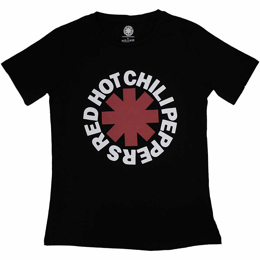 Red Hot Chili Peppers tričko, Classic Asterisk Black, dámské, velikost S