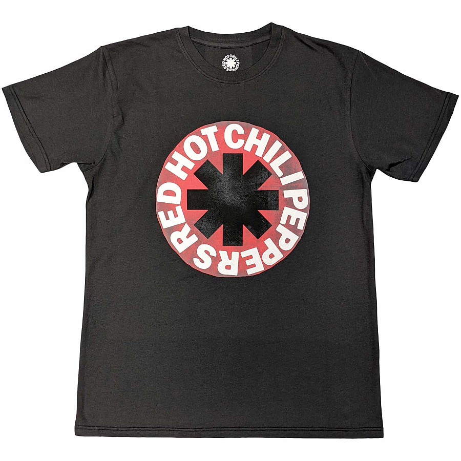 Red Hot Chili Peppers tričko, Red Circle Asterisk Grey, pánské, velikost M