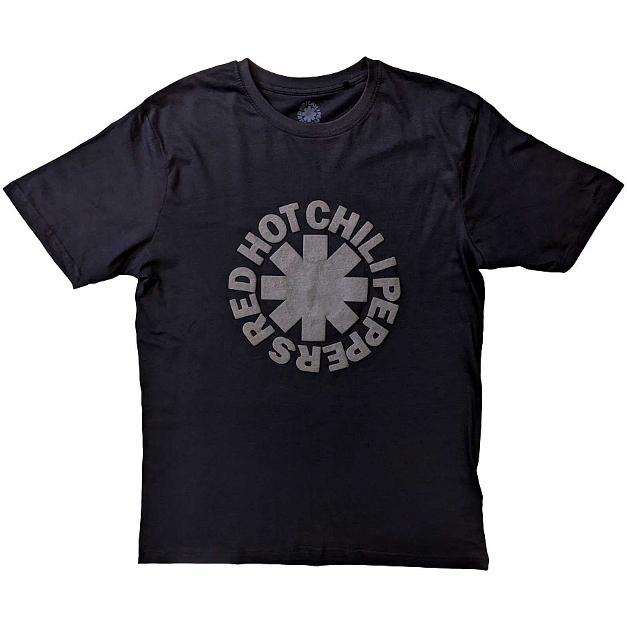 Red Hot Chili Peppers tričko, Classic Asterisk Logo Hi-Build Black, pánské, velikost L
