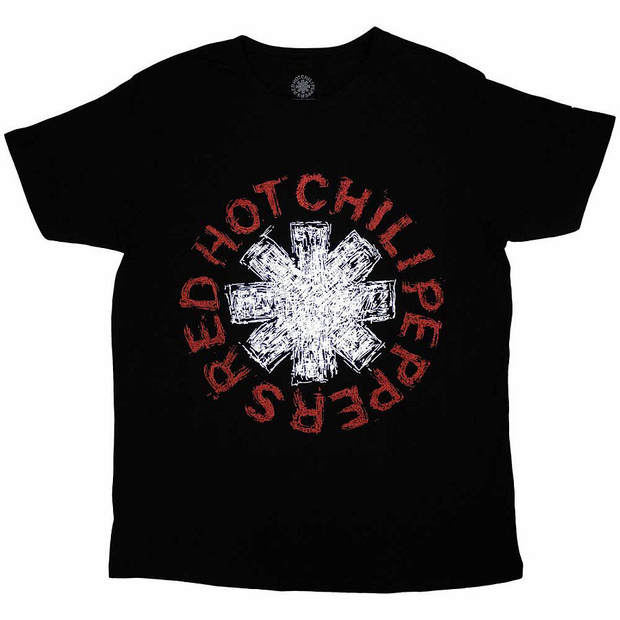 Red Hot Chili Peppers tričko, Scribble Asterisk Black, pánské, velikost M