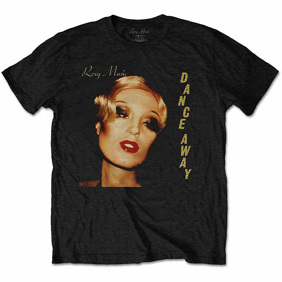 Roxy Music tričko, Dance Away Album Black, pánské, velikost L