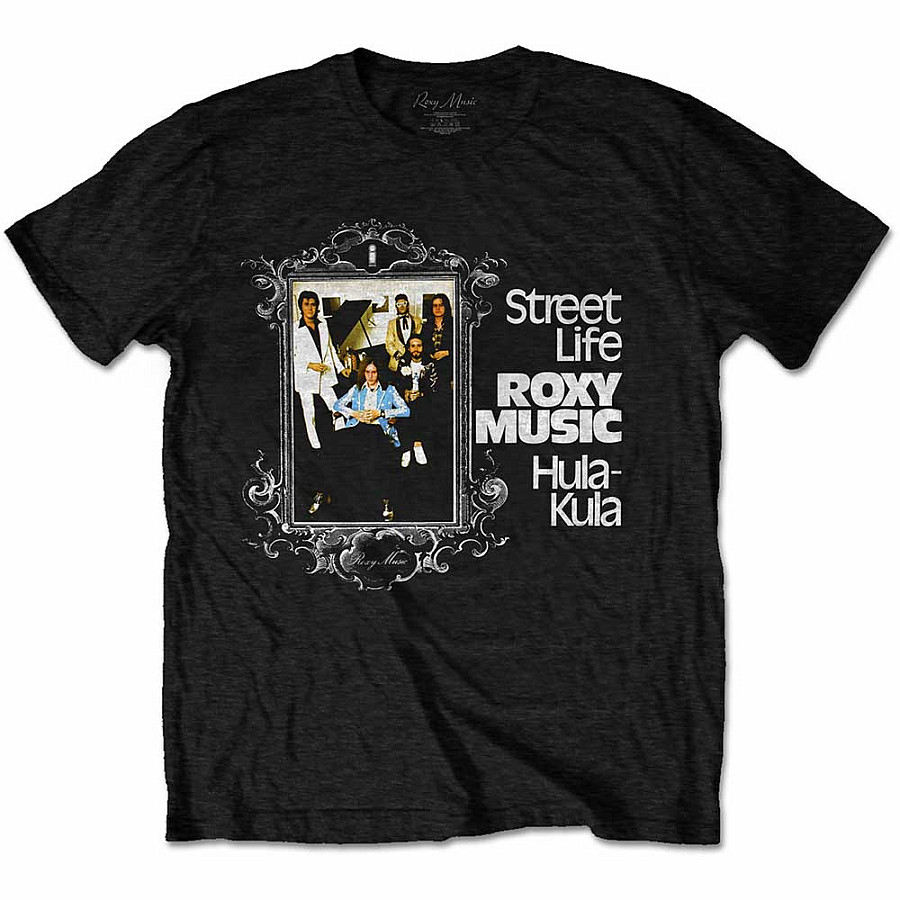 Roxy Music tričko, Street Life Hula-Kula Black, pánské, velikost S