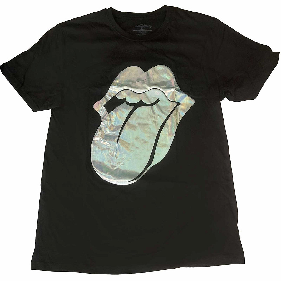 Rolling Stones tričko, Foil Tongue, dámské, velikost XL