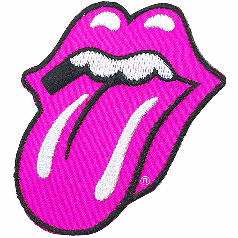 Rolling Stones nášivka, Classic Tongue Pink 58x84 mm