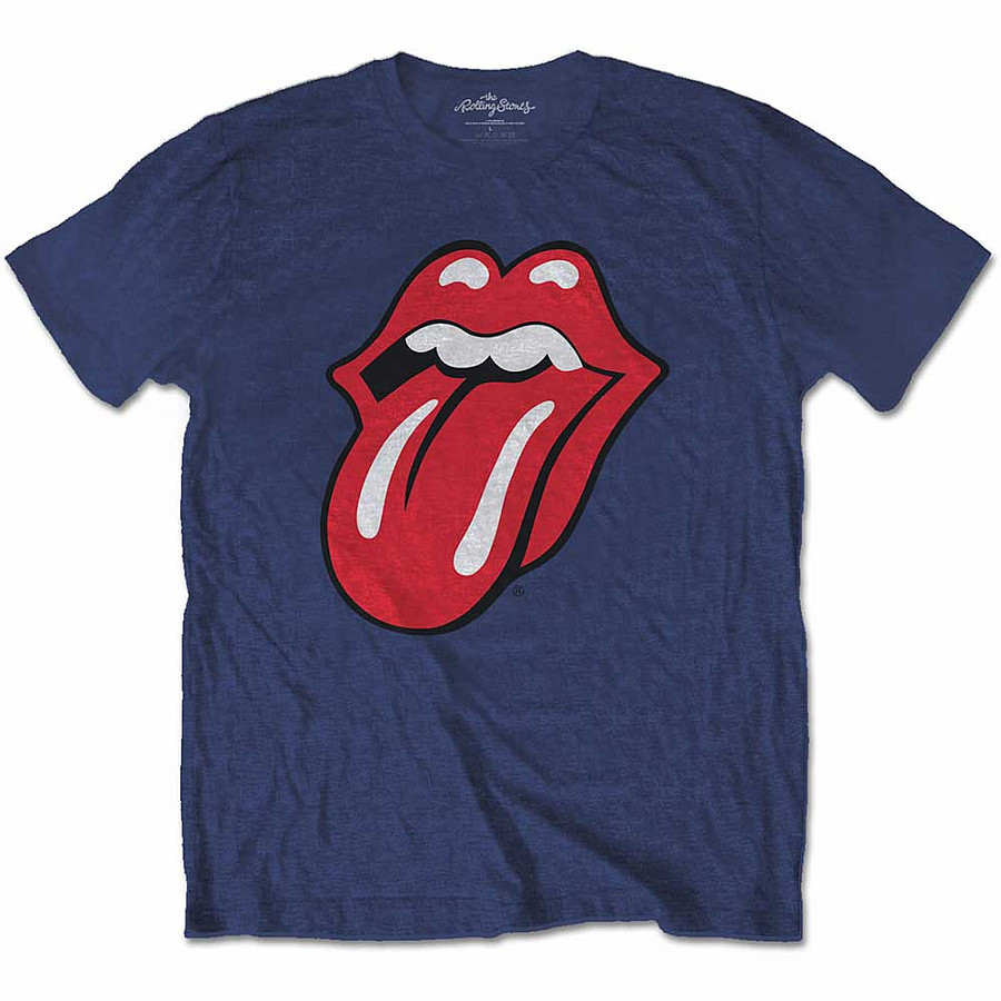 Rolling Stones tričko, Classic Tongue Navy Blue, dětské, velikost XXL velikost XXL věk (13-14 let)