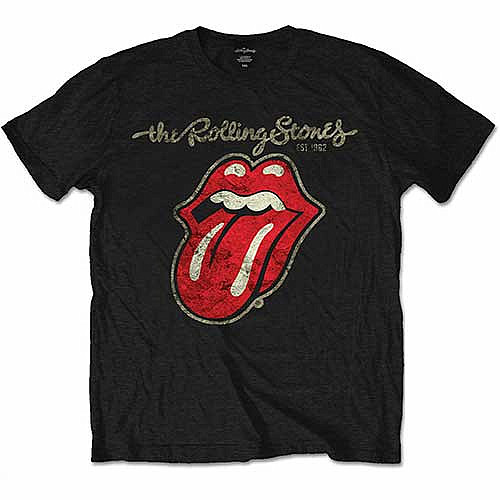 Rolling Stones tričko, Plastered Tongue, pánské, velikost XXL