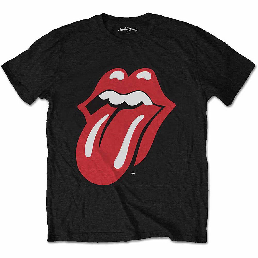 Rolling Stones tričko, Classic Tongue Black, dětské, velikost M velikost M věk (7-8 let)
