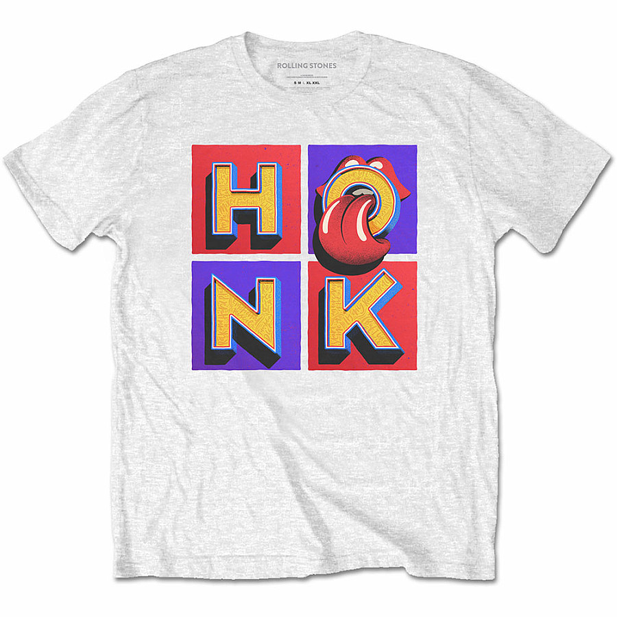 Rolling Stones tričko, Honk Album White, pánské, velikost XL